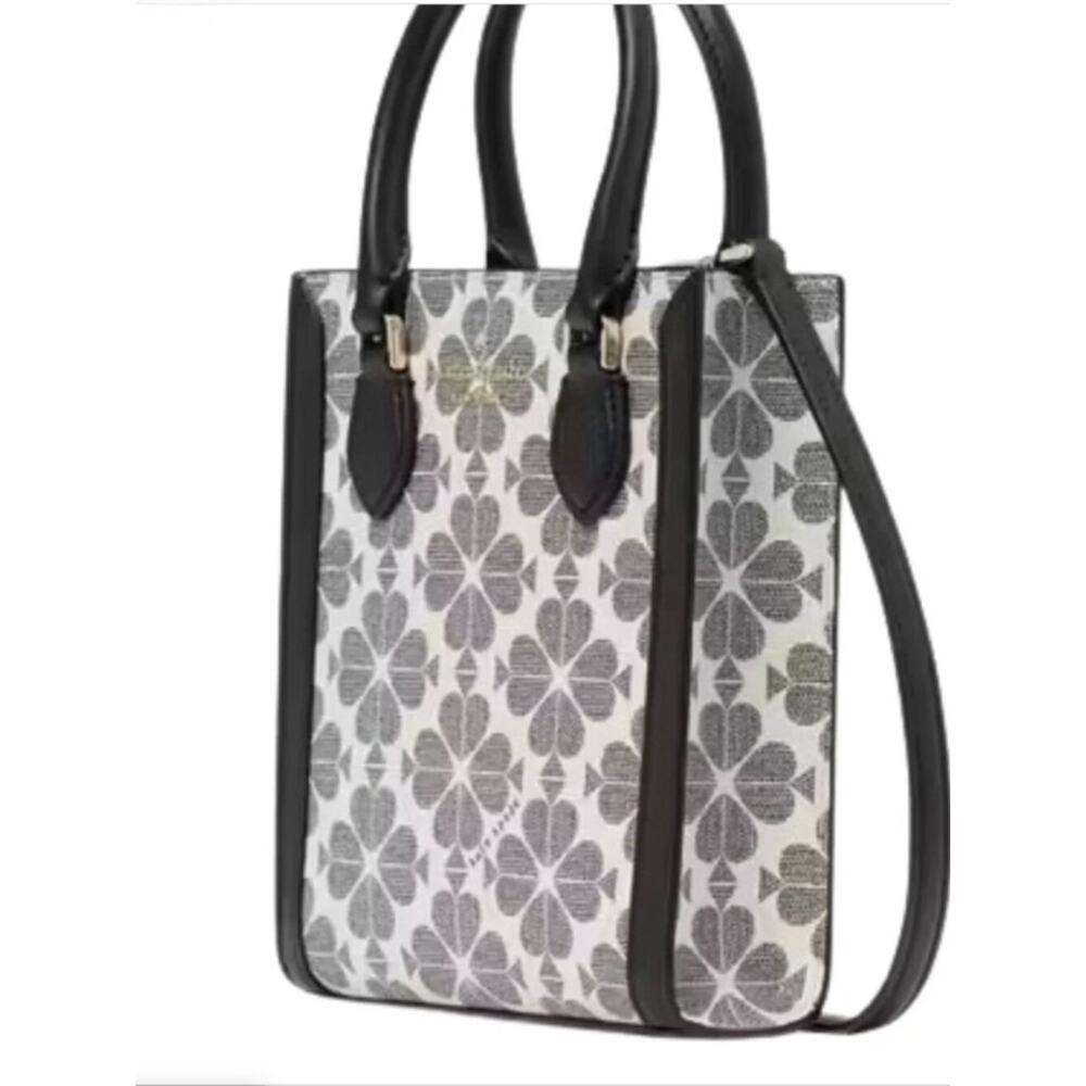 Kate Spade New York Signature Spade Flower Navy Mini Tote Crossbody Bag NWT - Picture 4 of 12